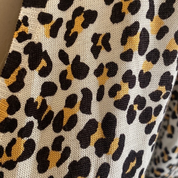 SILK Equipment Femme Animal Print Lightweight Sweater L - Picture 2 of 7